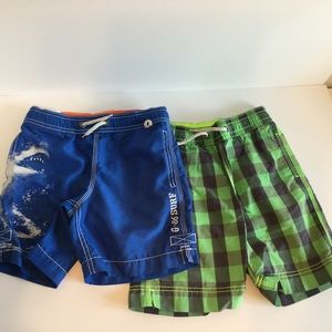 GAP kids boys swim trunks board shorts SHARK XS 4